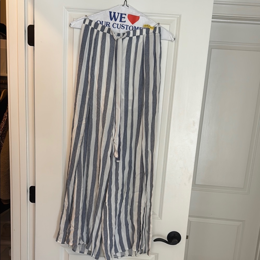 Striped Wide Leg Pants